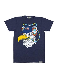 Funny Men's Animal Themed Patriotic Graphic Tees for 4th of July and Summer