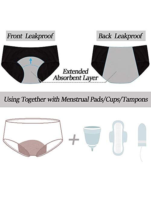 Women Hipster Leakproof Protective Panties Women Postpartum Briefs for Women & Girls