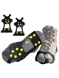 Limm Crampons Ice Traction Cleats Large - Lightweight Traction Cleats for Walking on Snow & Ice - Anti Slip Shoe Grips Quickly & Easily Over Footwear - Portable Ice Gripp