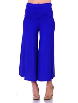 SR Women's Knit Capri Culottes Pants (Size: S - 5X)