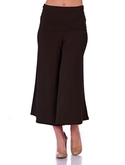 SR Women's Knit Capri Culottes Pants (Size: S - 5X)