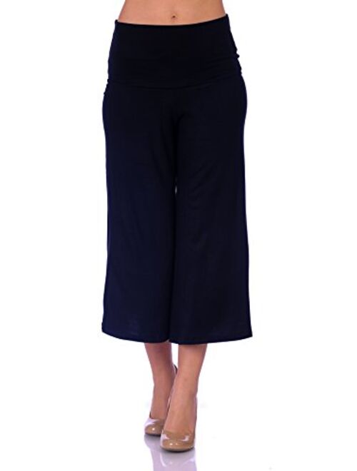 SR Women's Knit Capri Culottes Pants (Size: S - 5X)