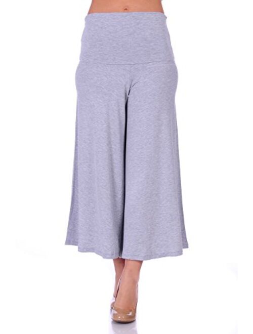 SR Women's Knit Capri Culottes Pants (Size: S - 5X)