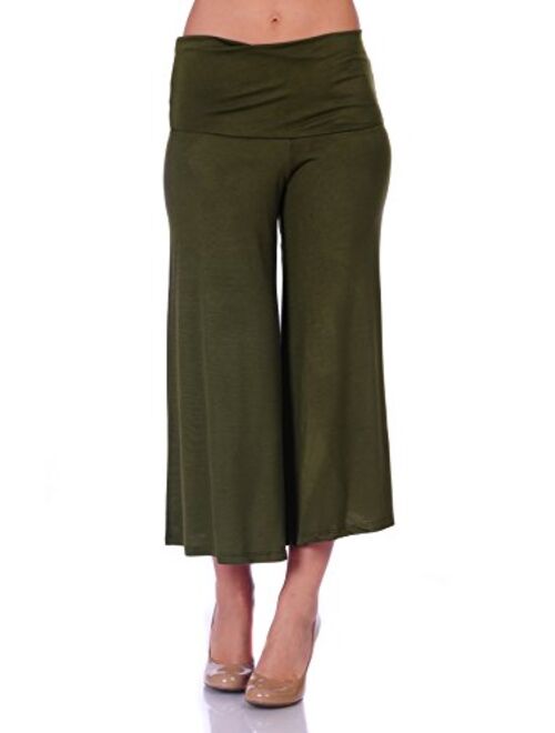 SR Women's Knit Capri Culottes Pants (Size: S - 5X)