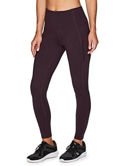 Active Women's Fleece Lined Full Length Athletic Training Running Yoga Leggings