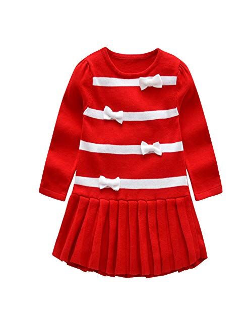 Bleubell Girls Unicorn Sweater Dress Garden Party Jesery Winter