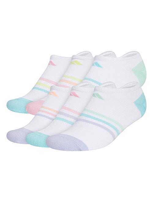 Girl's adidas 6-Pack Superlite Super No-Show Socks