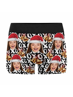 Custom Men's Boxer Briefs It's Mine Boxers for Men Personalized Funny Wife Face Shorts Underwear Black