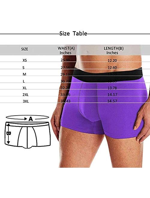 Custom Boxers for Men with Face Snowman Green Personalized Christmas Underwear for Men Funny Gag Gift