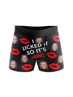 Custom Funny Face Snowing Best Gifts for Men Boxer Shorts Novelty Briefs Underpants Printed with Photo