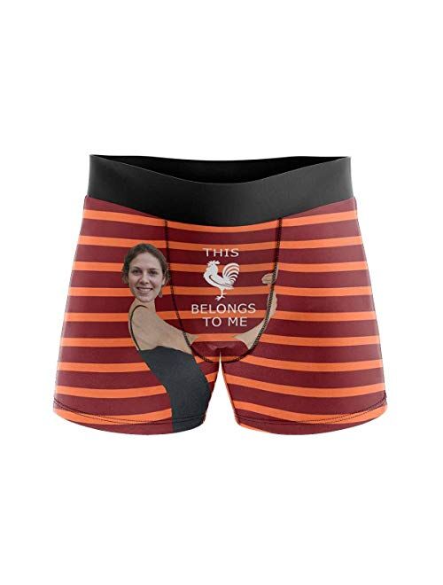 Custom Funny Face Snowing Best Gifts for Men Boxer Shorts Novelty Briefs Underpants Printed with Photo