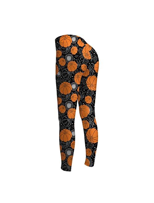 HYPERFAVOR High Waisted Thanksgiving Leggings for Women- Thanksgiving Pumpkin Leggings- Cool Womens Thanksgiving Leggings