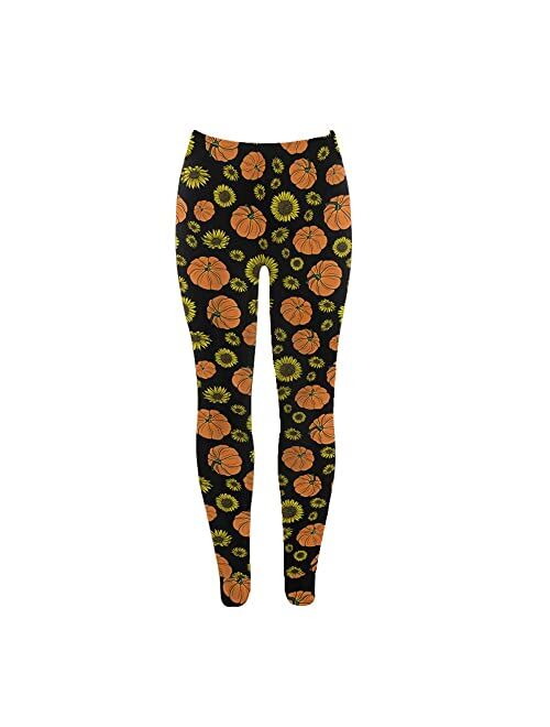 HYPERFAVOR High Waisted Thanksgiving Leggings for Women- Thanksgiving Pumpkin Leggings- Cool Womens Thanksgiving Leggings