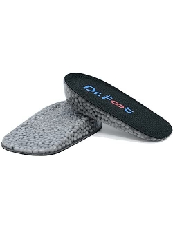 Dr.Foot Height Increase Insoles, Heel Cushion Inserts, Heel Lift Inserts for Leg Length Discrepancies (Large (1" Height))