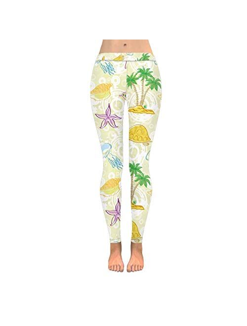 InterestPrint Thanksgiving Turkey Custom Stretchy Capri Leggings Skinny Pants for Yoga Running Pilates Gym(2XS-5XL)