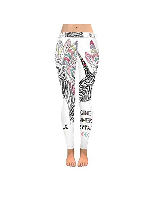 InterestPrint Thanksgiving Turkey Custom Stretchy Capri Leggings Skinny Pants for Yoga Running Pilates Gym(2XS-5XL)