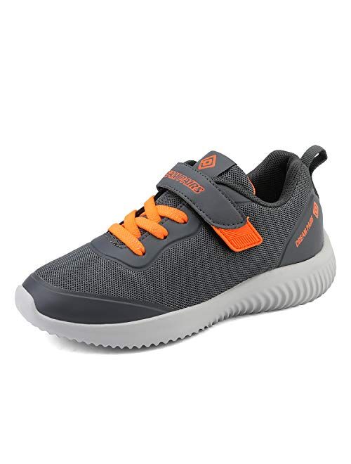 DREAM PAIRS Boys Girls Tennis Running Shoes Lightweight Breathable Athletic Sports Sneakers