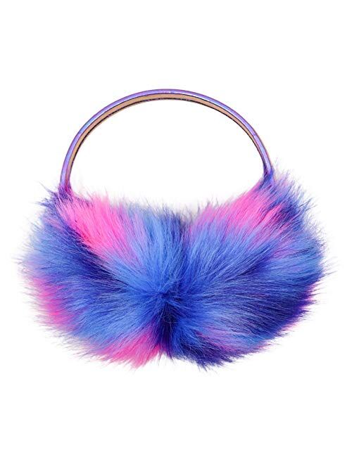 Women's Winter Warm Fluffy Ear Muffs Cute Faux Fur Earmuff for Girls Mom Daughter Outdoor Ear Warmers