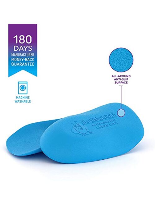 Heel That Pain Plantar Fasciitis Insoles | Heel Seats Foot Orthotic Inserts, Heel Cups for Heel Pain and Heel Spurs | Patented, Clinically Proven, 100% Guaranteed | Blue,