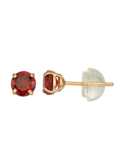 Kids' Junior Jewels 14k Gold Gemstone Stud Earrings