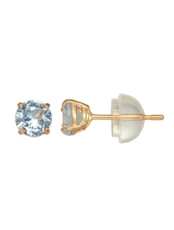 Kids' Junior Jewels 14k Gold Gemstone Stud Earrings