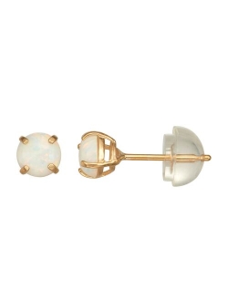 Kids' Junior Jewels 14k Gold Gemstone Stud Earrings