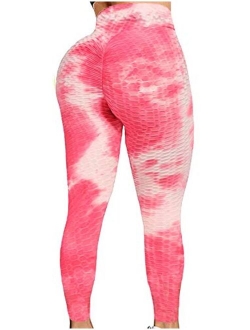 Women's High Waist Yoga Pants Tummy Control Slimming Booty Leggings Workout Running Butt Lift Tights