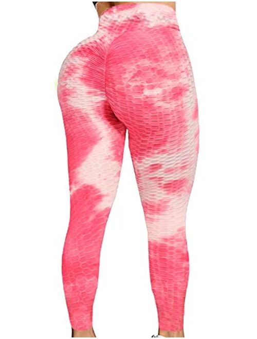 SEASUM Women's High Waist Yoga Pants Tummy Control Slimming Booty Leggings Workout Running Butt Lift Tights