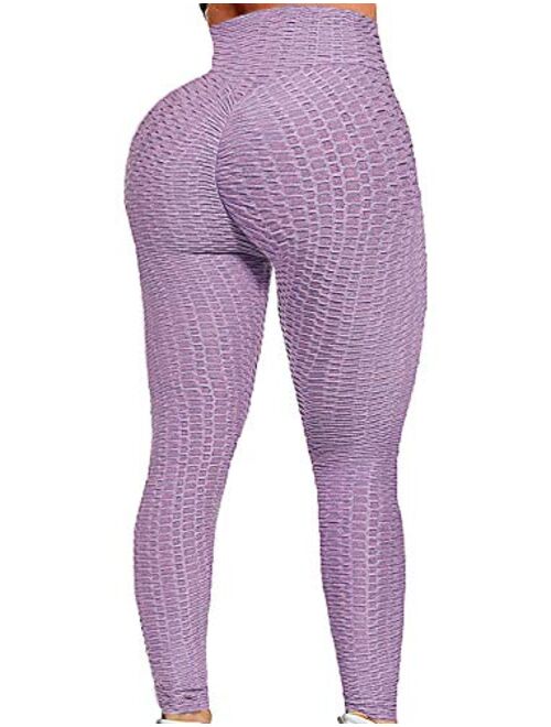 SEASUM Women's High Waist Yoga Pants Tummy Control Slimming Booty Leggings Workout Running Butt Lift Tights