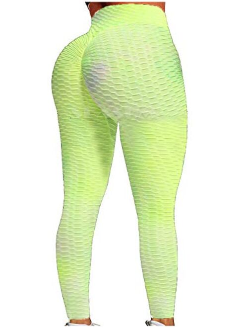 SEASUM Women's High Waist Yoga Pants Tummy Control Slimming Booty Leggings Workout Running Butt Lift Tights