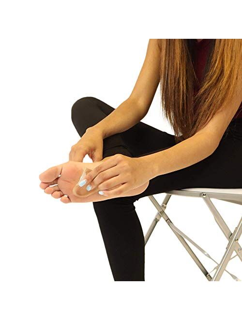 Premium Gel Ball of Foot Cushions - Reusable Clear Gel Metatarsal Pads - Foot Pain Relief - 1/4 Inch - 2 Pair