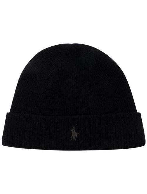 Polo Ralph Lauren RL CLASSIC CASHMERE BEANIE BLACK