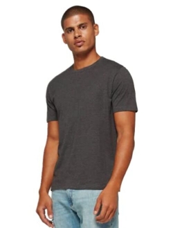 Men's Crew Neck Cotton Solid Short Sleeve T- Shirt