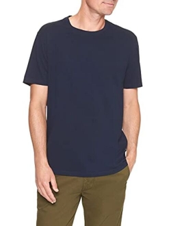 Men's Crew Neck Cotton Solid Short Sleeve T- Shirt