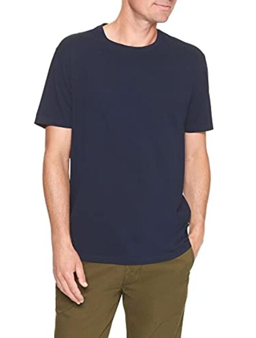 GAP Men's Crew Neck Cotton Solid Short Sleeve T- Shirt