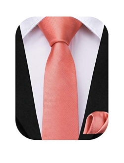 Dubulle Tie for Boys Self Tie Silk Kids Necktie and Pocket Square Set for Age 8-14