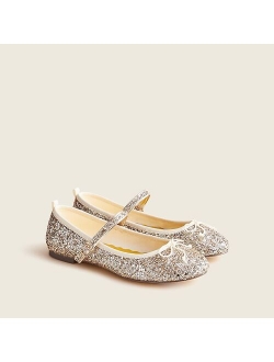 Girls' glitter Mary Jane ballet flats