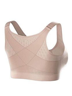 Buy LELEBEAR Goldies Bra for Seniors, Front Buckle Strong Support