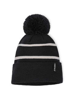 Toddler Winter Hat Baby Boys Girls Pom Pom Beanie Hat Double Layer Kids Knit Winter Pom Hats