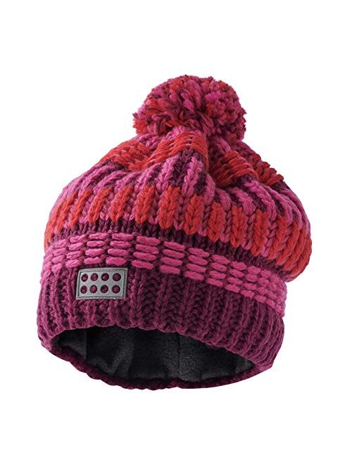 LEGO Knitted Snow Beanie with 3M Scotchlite Reflector and Pom Pom (Little Kids/Big Kids)