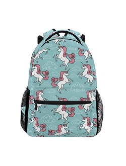 School Backpack Skateboard Dinosaur Teens Girls Boys Schoolbag