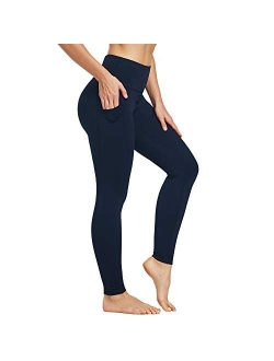 OGEENIER Women's Fleece Lined Leggings Thermal Winter Leggings with Pockets High Waist Tummy Control Warm Yoga Pants