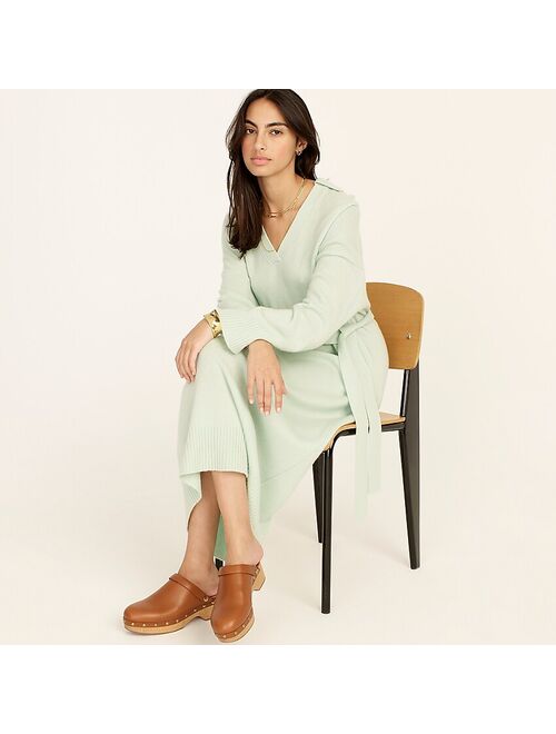 J.Crew Cashmere collared sweater-dress