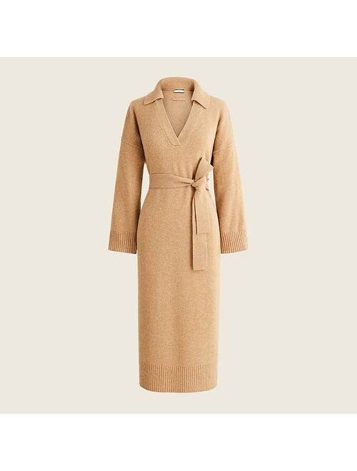 J.Crew Cashmere collared sweater-dress