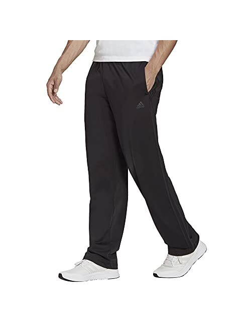 adidas Men's Essentials Warm-up Open Hem 3-Stripes Tracksuit Bottoms