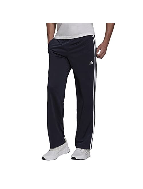 adidas Men's Essentials Warm-up Open Hem 3-Stripes Tracksuit Bottoms