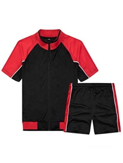 Litteking Men's Tracksuits Sweat Suit Casual Long Sleeve 2 Piece Outfit Sports Jogging Suits Set