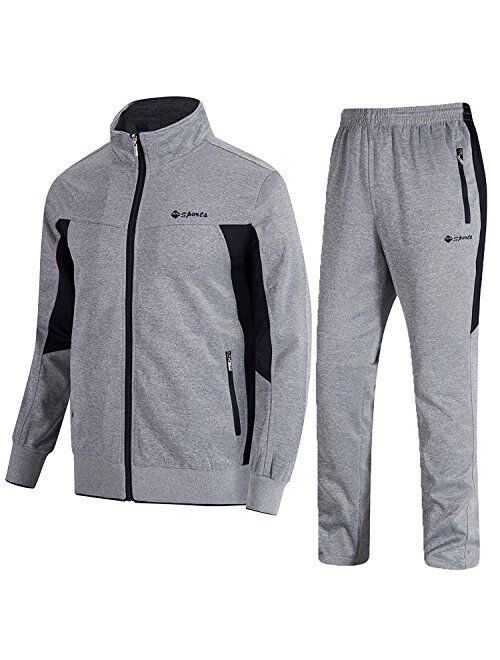 Buy TBMPOY Men's Tracksuit Athletic Sports Casual Full Zip Sweatsuit online | Topofstyle