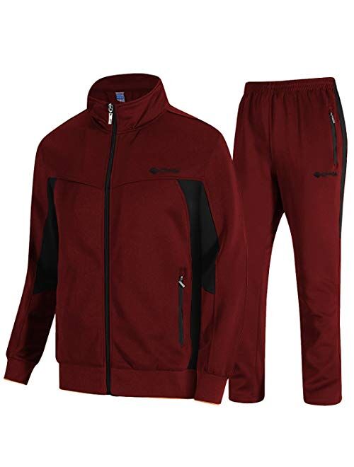 TBMPOY Men's Tracksuit Athletic Sports Casual Full Zip Sweatsuit