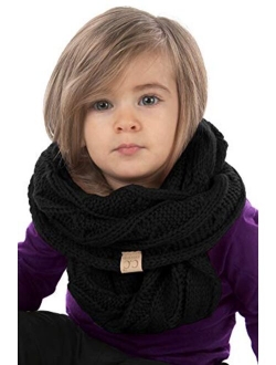 Funky Junque Exclusives Infinity Scarf Girls Knit Winter Kids Circle Neck Warmer